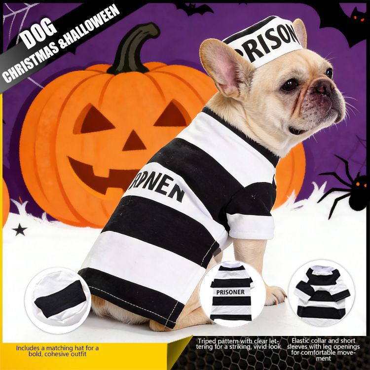 Winter Warm Striped Thickened Pet Clothes