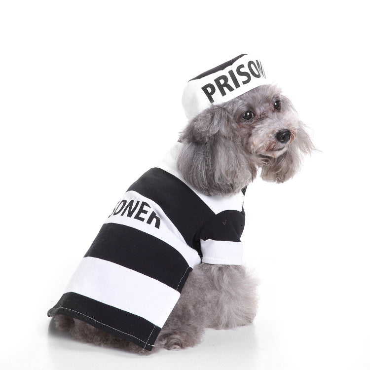Winter Warm Striped Thickened Pet Clothes