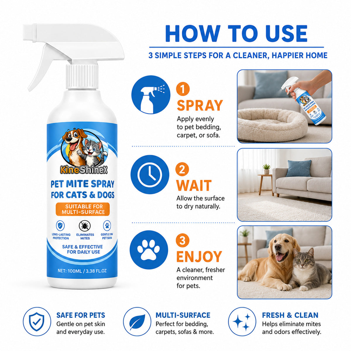 Pet Dust Mite Spray